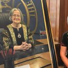 A bunch of red pens and a smile: Gray’s Inn unveils new Lady Hale portrait