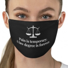 Law-themed face masks are now a thing