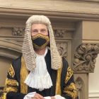 Top judge rocks incredible judicial face mask